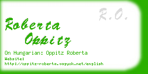 roberta oppitz business card